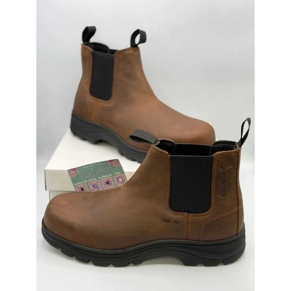 Wolverine W251050 Sudan Brown Steel‎ Toe Carlsbad Slip-On Romeo Work Boot 11M